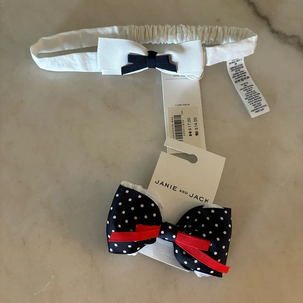 New Janie & Jack headband and bow